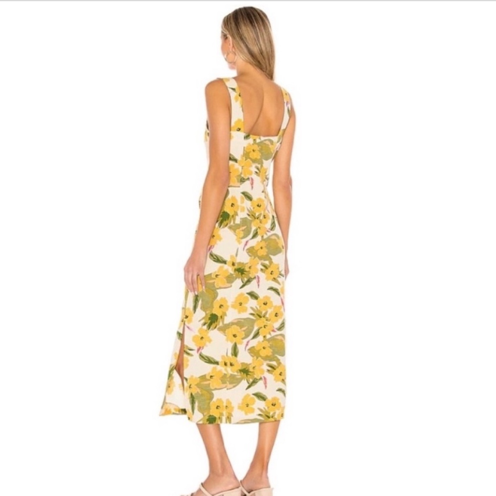 L*Space Floral Linen Blend Dress Mykonos in Ibiza